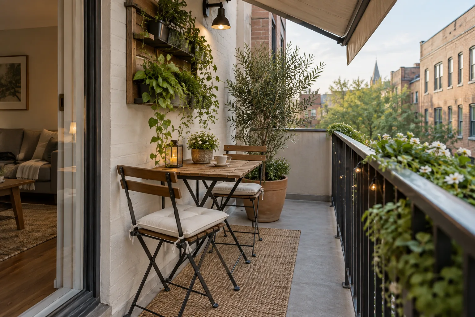 Editorial illustration for 10 Small Patio Ideas That Make the Most of Limited Space