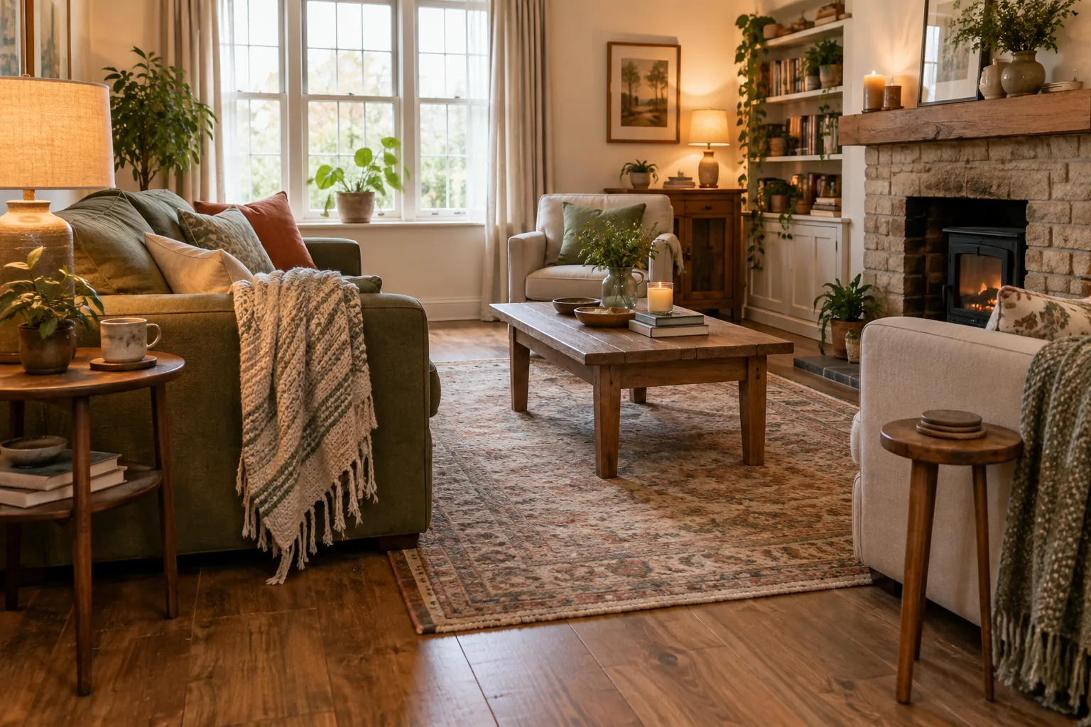 Editorial illustration for 9 Simple Ways to Make Your Living Room Feel More Comfortable