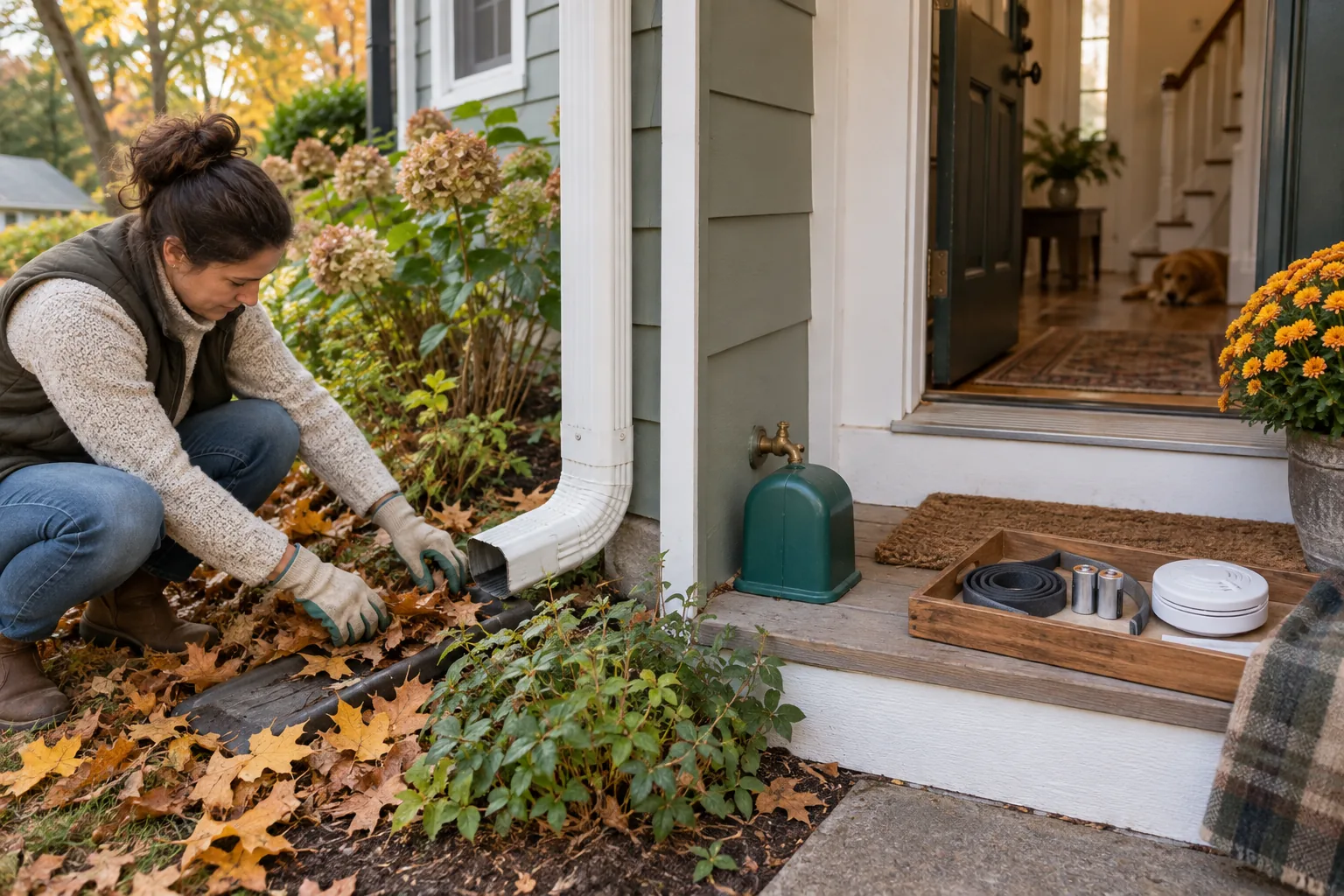 Editorial illustration for A Practical Fall Home Maintenance Checklist