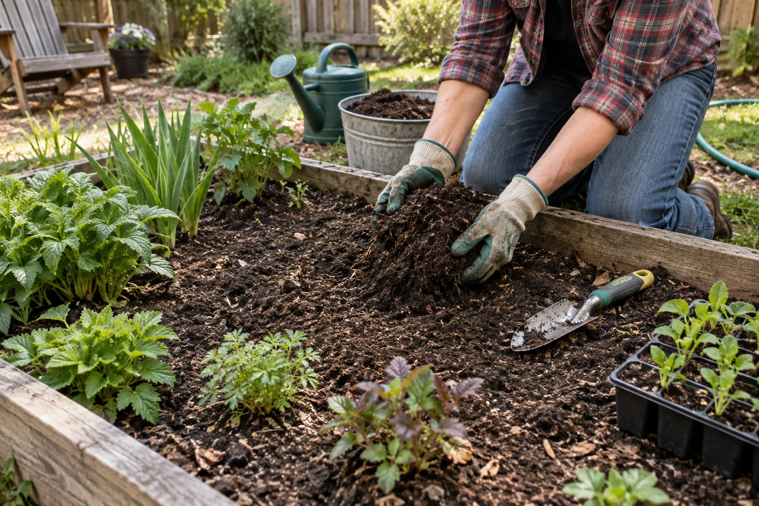 Editorial illustration for How to Prepare Your Garden for a Healthy Growing Season